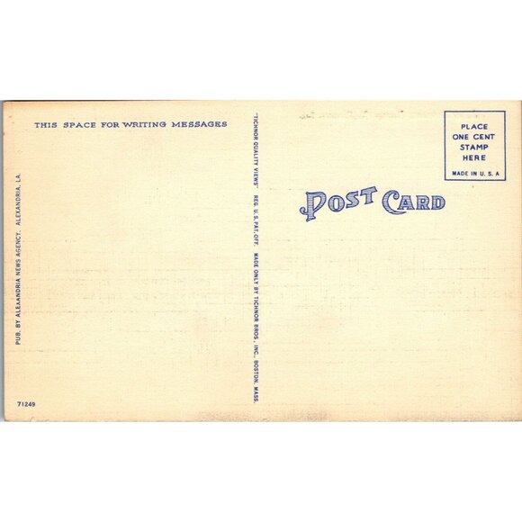 Postcard, After Retreat Camp Claiborne, LA, 1930, Militaria Pre-WWII era Vintage - Picture 2 of 2